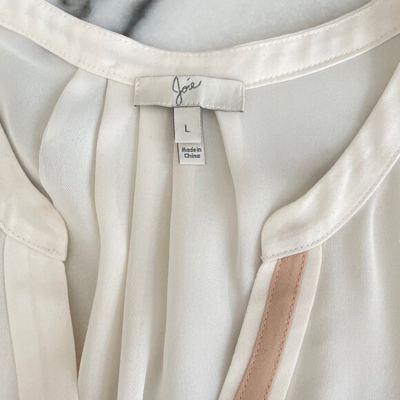 Joie Silk Tank with Blush Detail - Picture 6 of 16